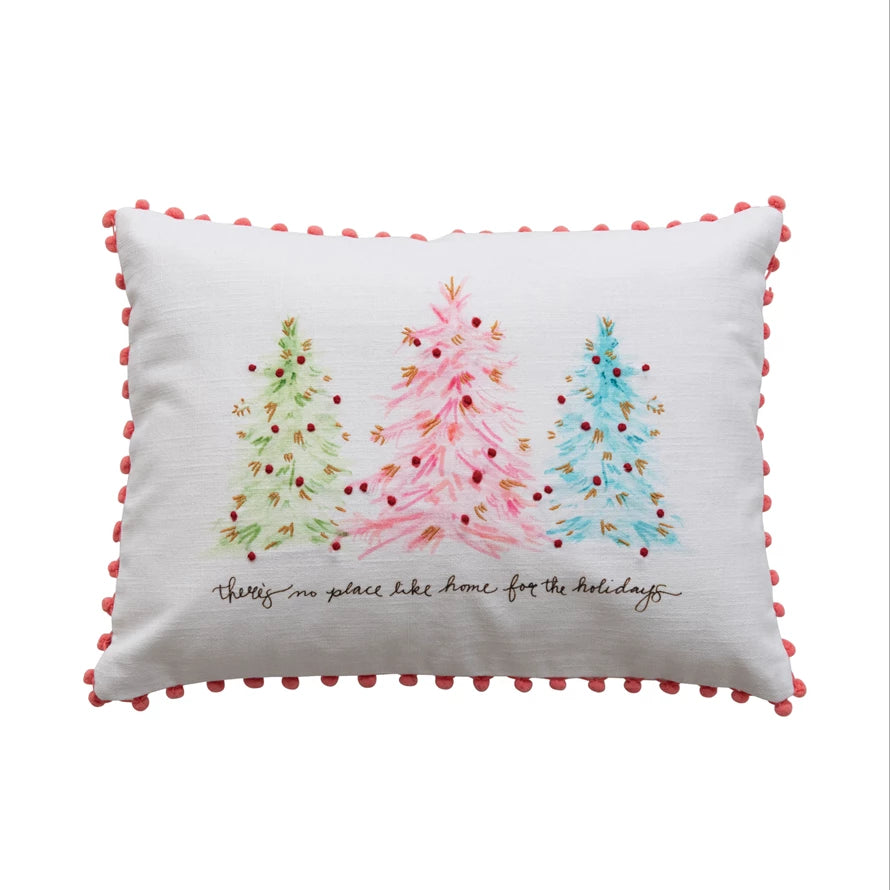 Pink Pillow With Trees, 19