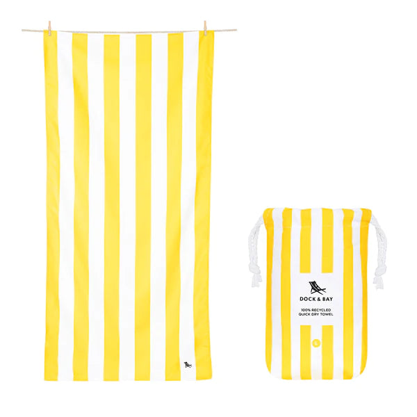 Dock & Bay Towel, Large, Boracay Yellow