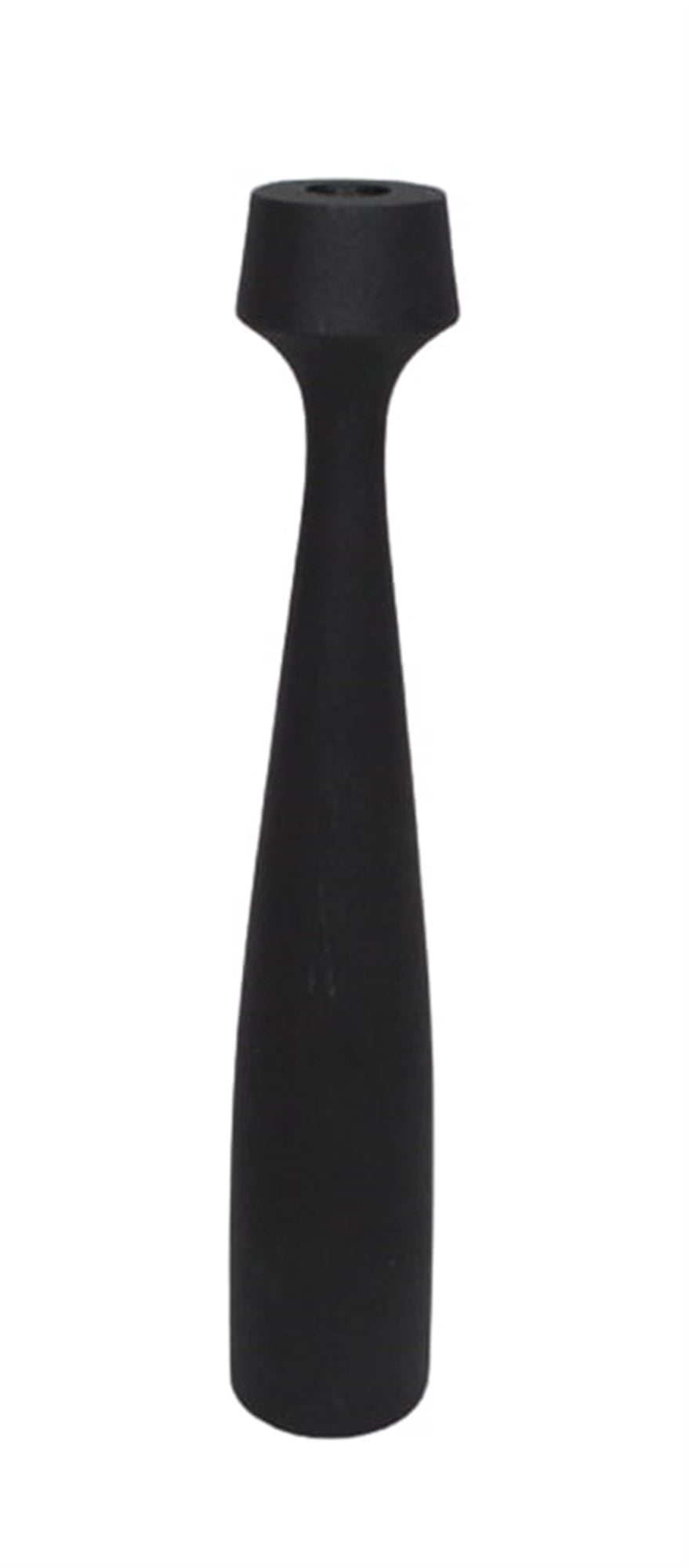Black Aluminum Candle Holder, 14.25