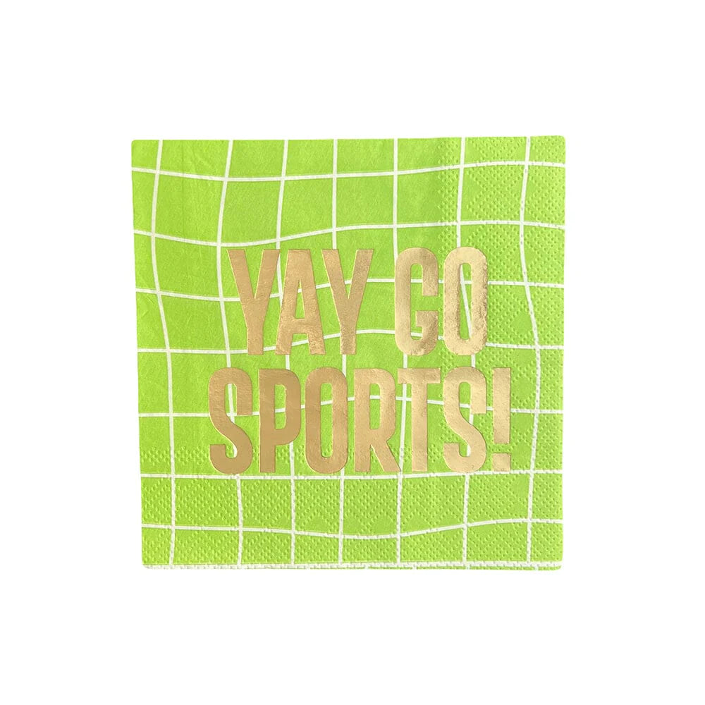 Yay Go Sports Cocktail Napkin