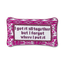 Load image into Gallery viewer, Got It All Together Needlepoint Pillow
