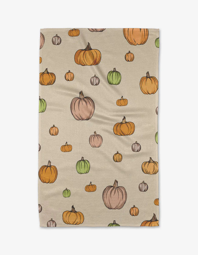 Pumpkin Patch Tea Towel, Geometry