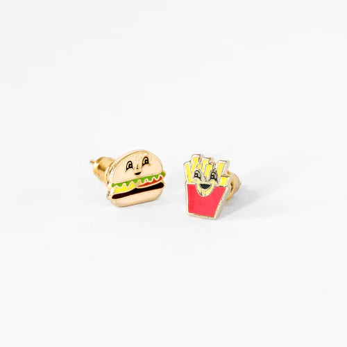 Earrings Burger & Fries