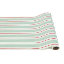 Load image into Gallery viewer, Seafoam &amp; Red Awning Stripe Runner
