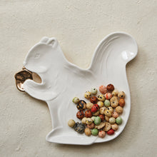 Load image into Gallery viewer, Stoneware Squirrel Shaped Plate
