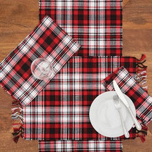 Load image into Gallery viewer, Fireside Plaid Table Runner
