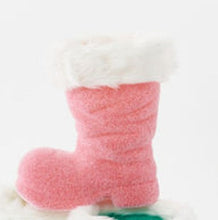 Load image into Gallery viewer, Large Flocked Santa Boot
