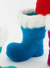 Load image into Gallery viewer, Large Flocked Santa Boot
