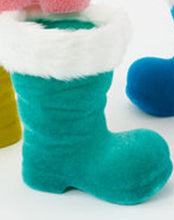 Load image into Gallery viewer, Large Flocked Santa Boot
