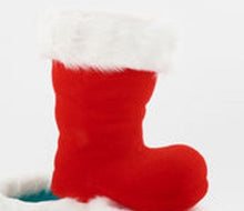 Load image into Gallery viewer, Large Flocked Santa Boot
