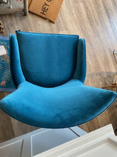 Load image into Gallery viewer, MARKELL, Lounge Chair, 28&quot;Wx31&quot;Dx35&quot;H, Cerused White Oak/Liard Cyan
