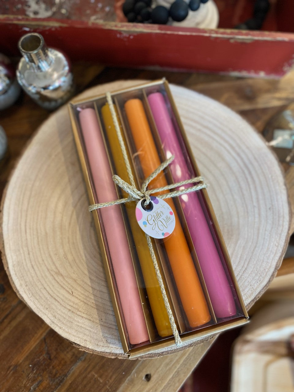 Rainbow Tapered Candles