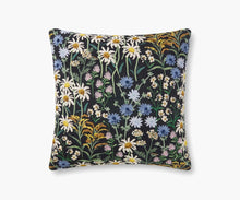 Load image into Gallery viewer, Wildflowers Embroidered Pillow Black
